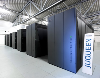 The JUQUEEN supercomputer.